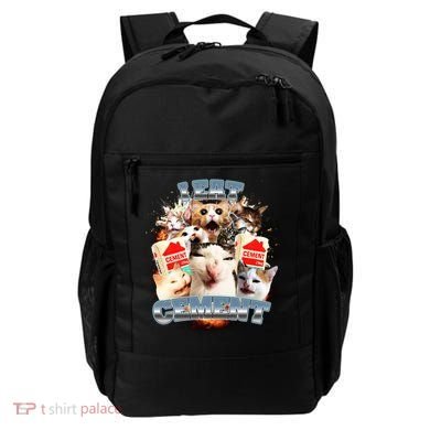 Funny I Eat Cement Cat Meme Backpack
