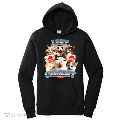 Funny I Eat Cement Cat Meme Women's Hoodie