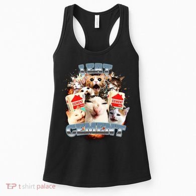 Funny I Eat Cement Cat Meme Women's Tank Top
