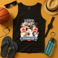 Funny I Eat Cement Cat Meme Tank Top thumb 4