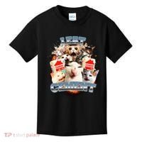Funny I Eat Cement Cat Meme Kids T-Shirt thumb 0