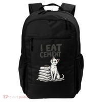 Funny I Eat Cement Meme Cat Backpack thumb 0