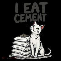 Funny I Eat Cement Meme Cat Coffee Mug thumb 5