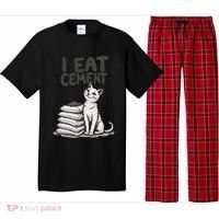Funny I Eat Cement Meme Cat Pajama Set thumb 0