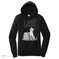 Funny I Eat Cement Meme Cat Women's Hoodie thumb 0