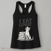Funny I Eat Cement Meme Cat Women's Tank Top thumb 3