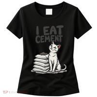 Funny I Eat Cement Meme Cat Women's T-Shirt thumb 0