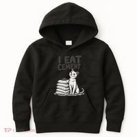 Funny I Eat Cement Meme Cat Kids Hoodie thumb 0