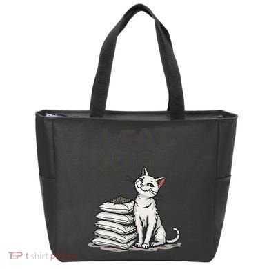 Funny I Eat Cement Meme Cat Tote Bag