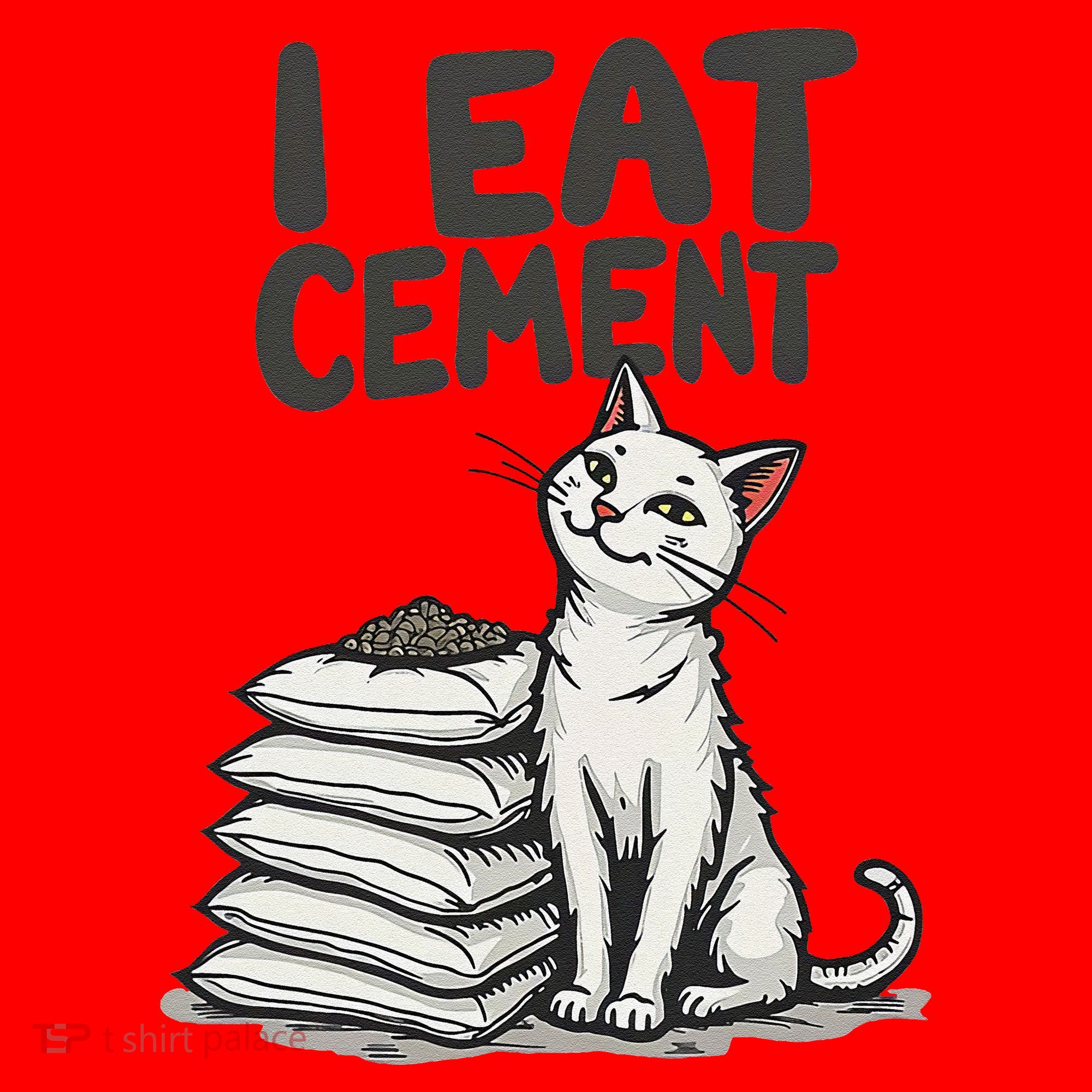 Funny I Eat Cement Meme Cat Santa Hat
