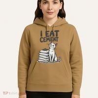 Funny I Eat Cement Meme Cat Hoodie thumb 5