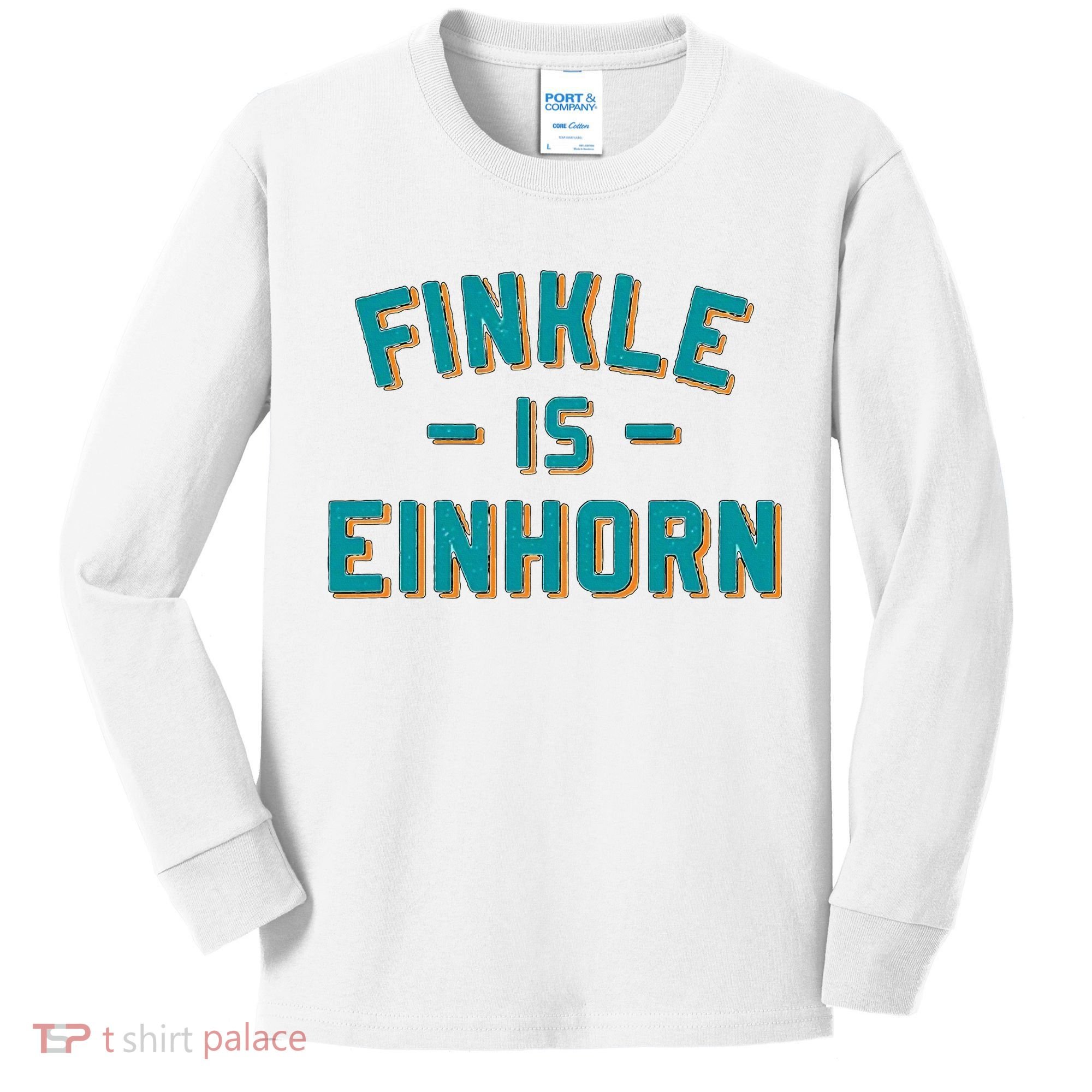 Finkle Is Einhorn Football Fans Kids Long Sleeve Shirt