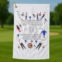 Funny Inappropriate Embarrassing Golf Towel thumb 1