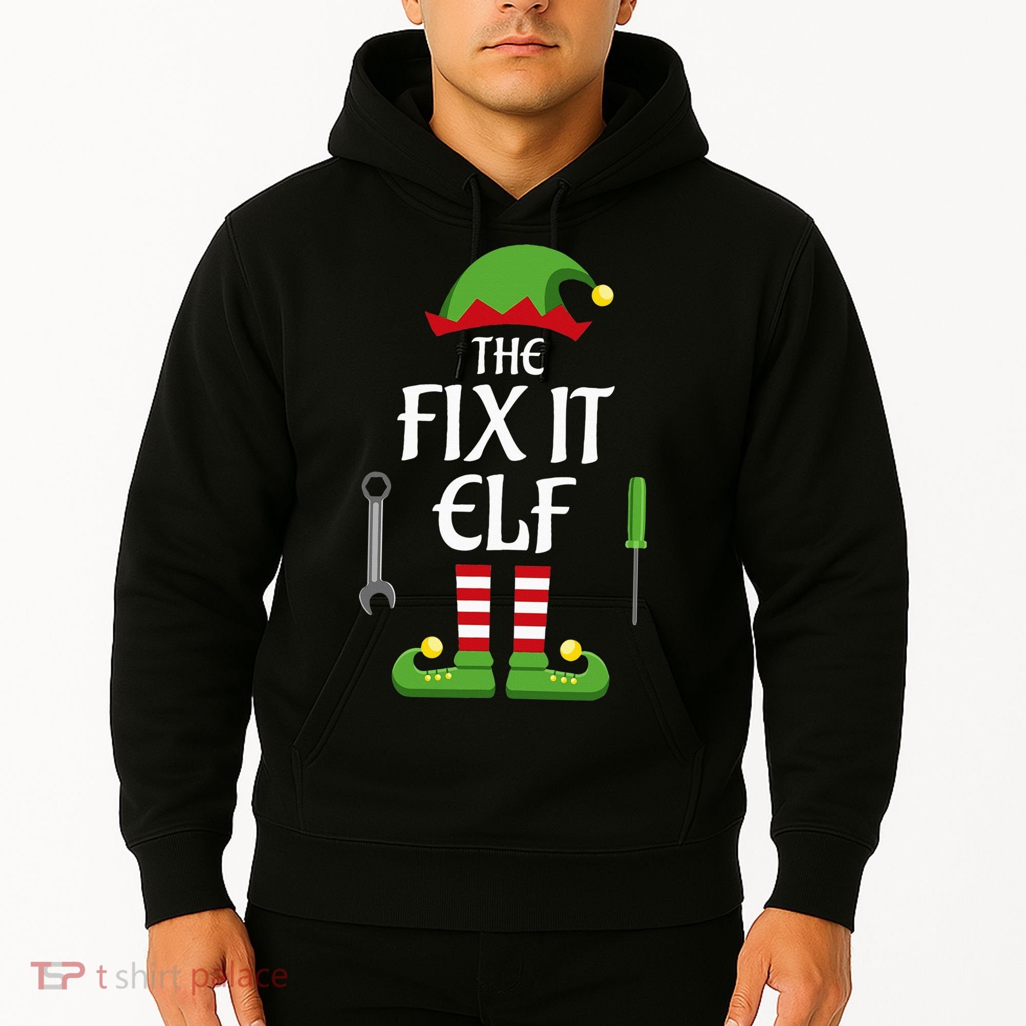 Fix It Elf Family Matching Group Christmas Hoodie