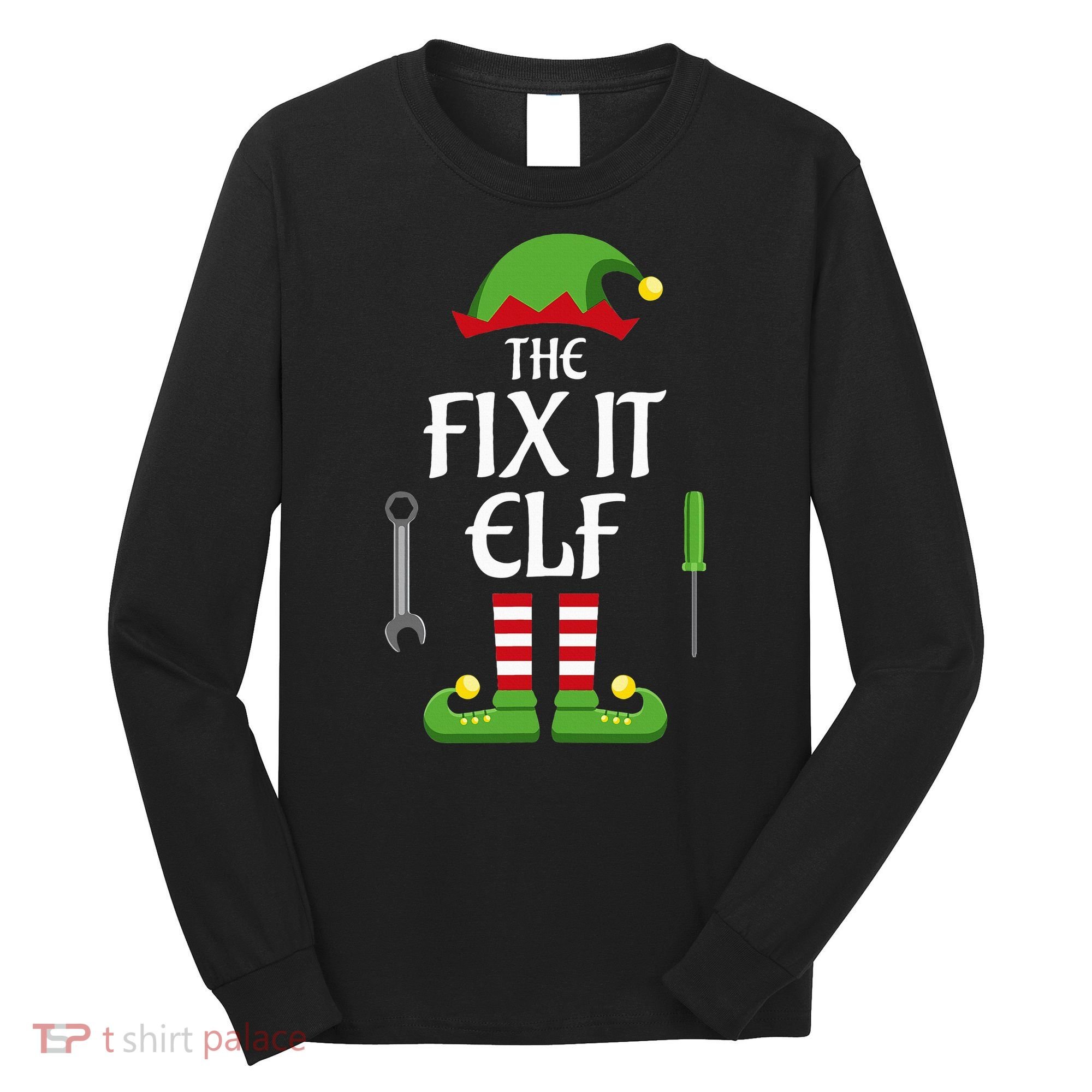 Fix It Elf Family Matching Group Christmas Long Sleeve Shirt