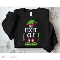Fix It Elf Family Matching Group Christmas Sweatshirt thumb 2