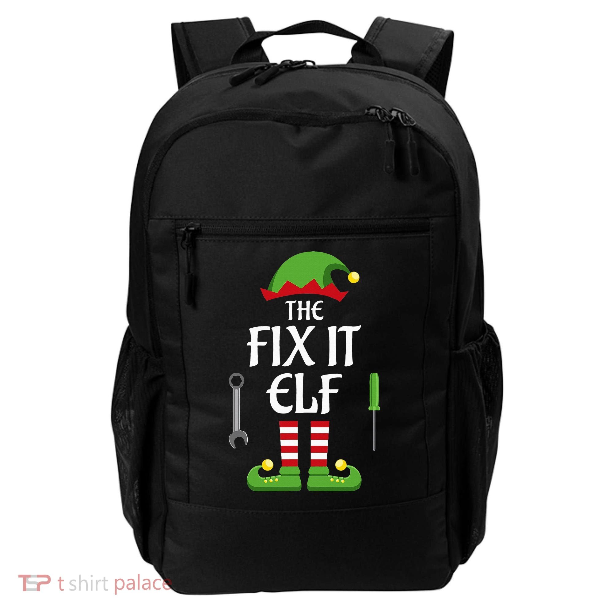 Fix It Elf Family Matching Group Christmas Backpack
