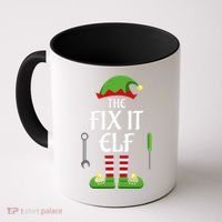Fix It Elf Family Matching Group Christmas Coffee Mug thumb 0