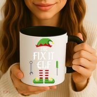 Fix It Elf Family Matching Group Christmas Coffee Mug thumb 3