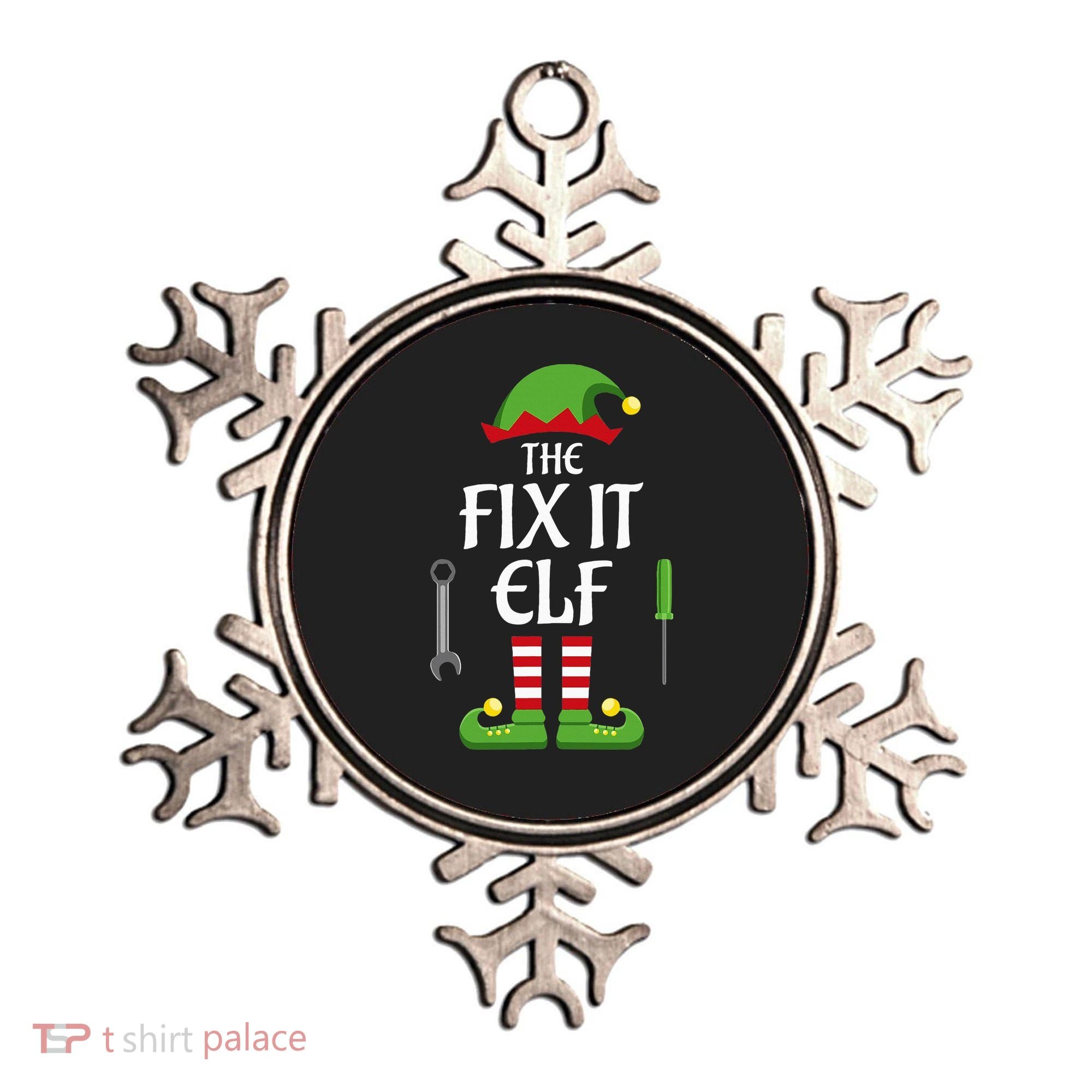 Fix It Elf Family Matching Group Christmas Ornament