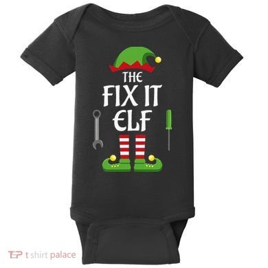 Fix It Elf Family Matching Group Christmas Baby Bodysuit