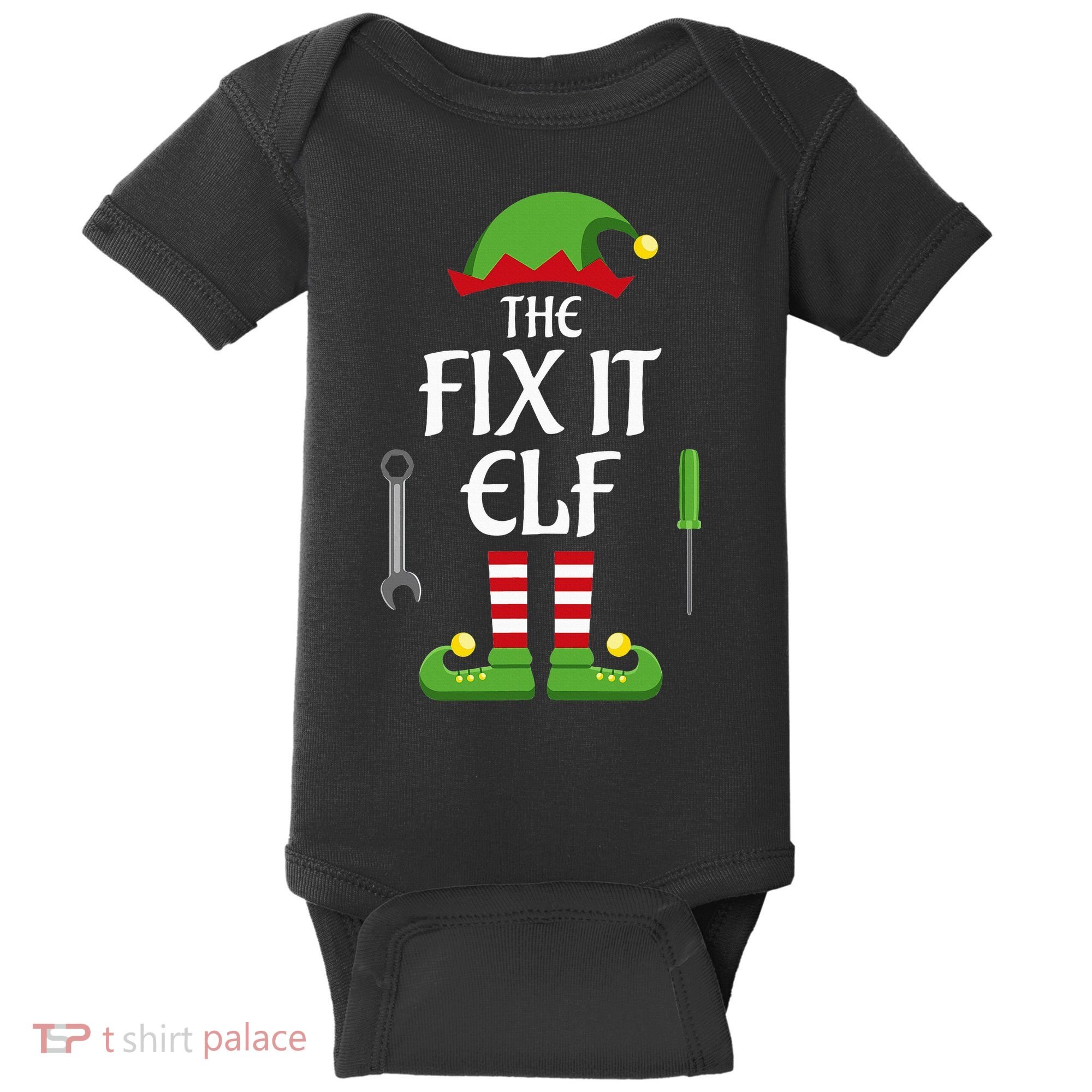 Fix It Elf Family Matching Group Christmas Baby Bodysuit