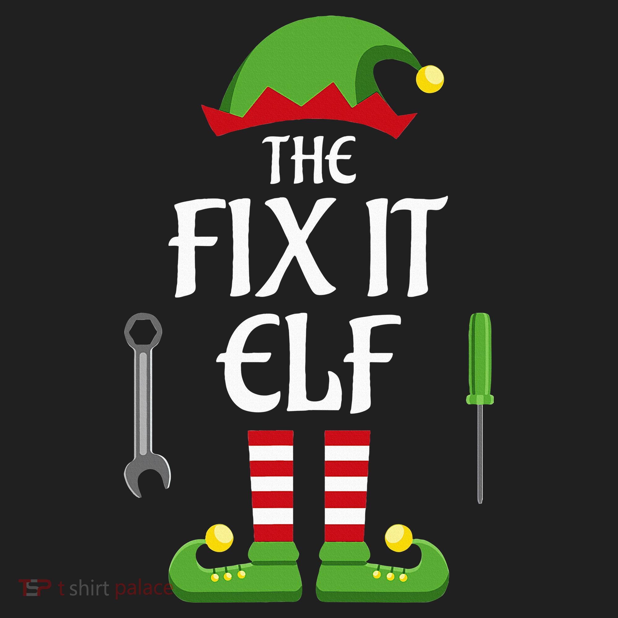 Fix It Elf Family Matching Group Christmas Hat