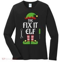 Fix It Elf Family Matching Group Christmas Women's Long Sleeve Shirt thumb 0