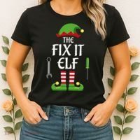 Fix It Elf Family Matching Group Christmas Women's T-Shirt thumb 2