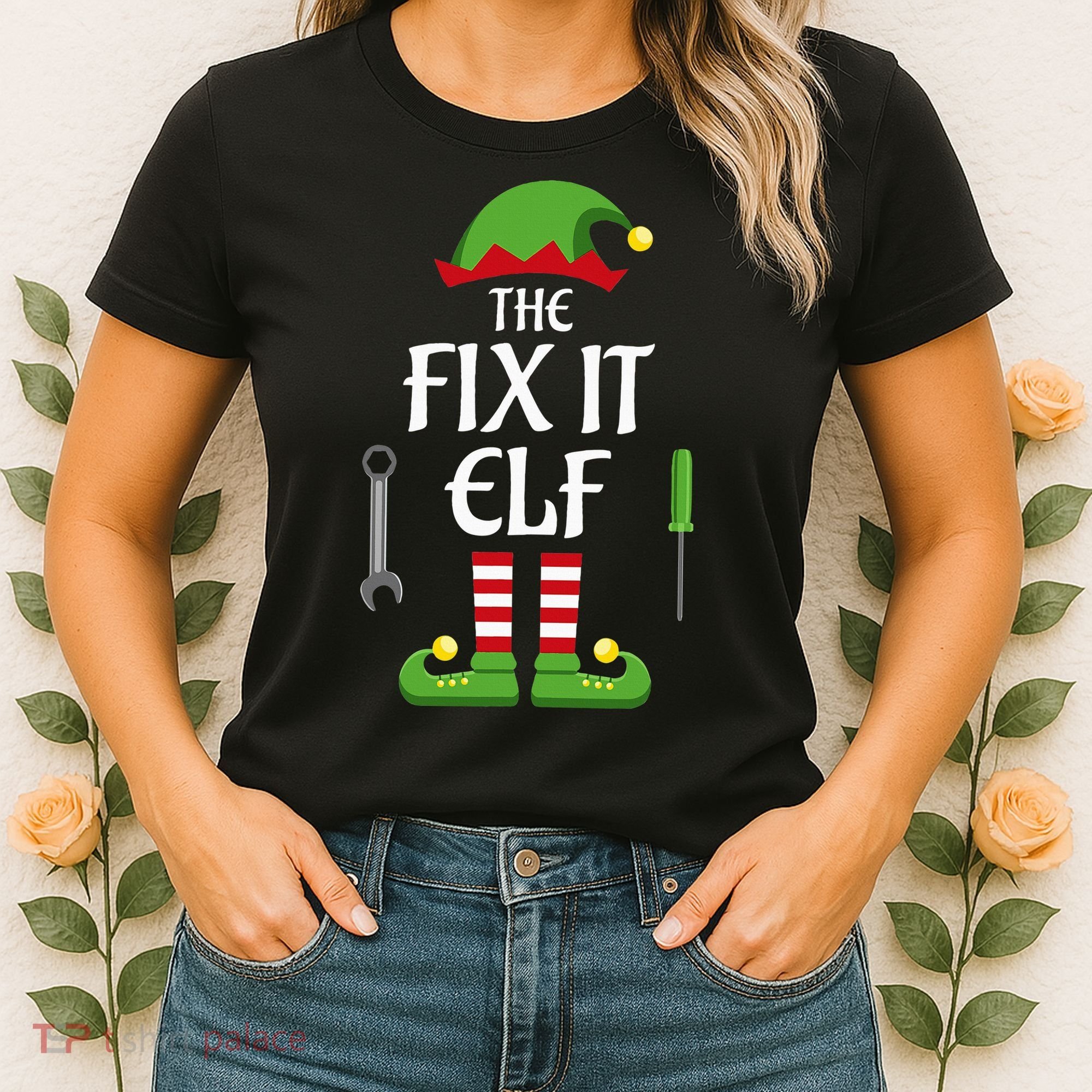 Fix It Elf Family Matching Group Christmas Women's T-Shirt