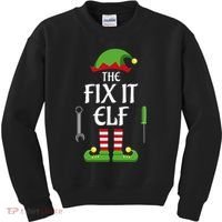 Fix It Elf Family Matching Group Christmas Kids Sweatshirt thumb 0