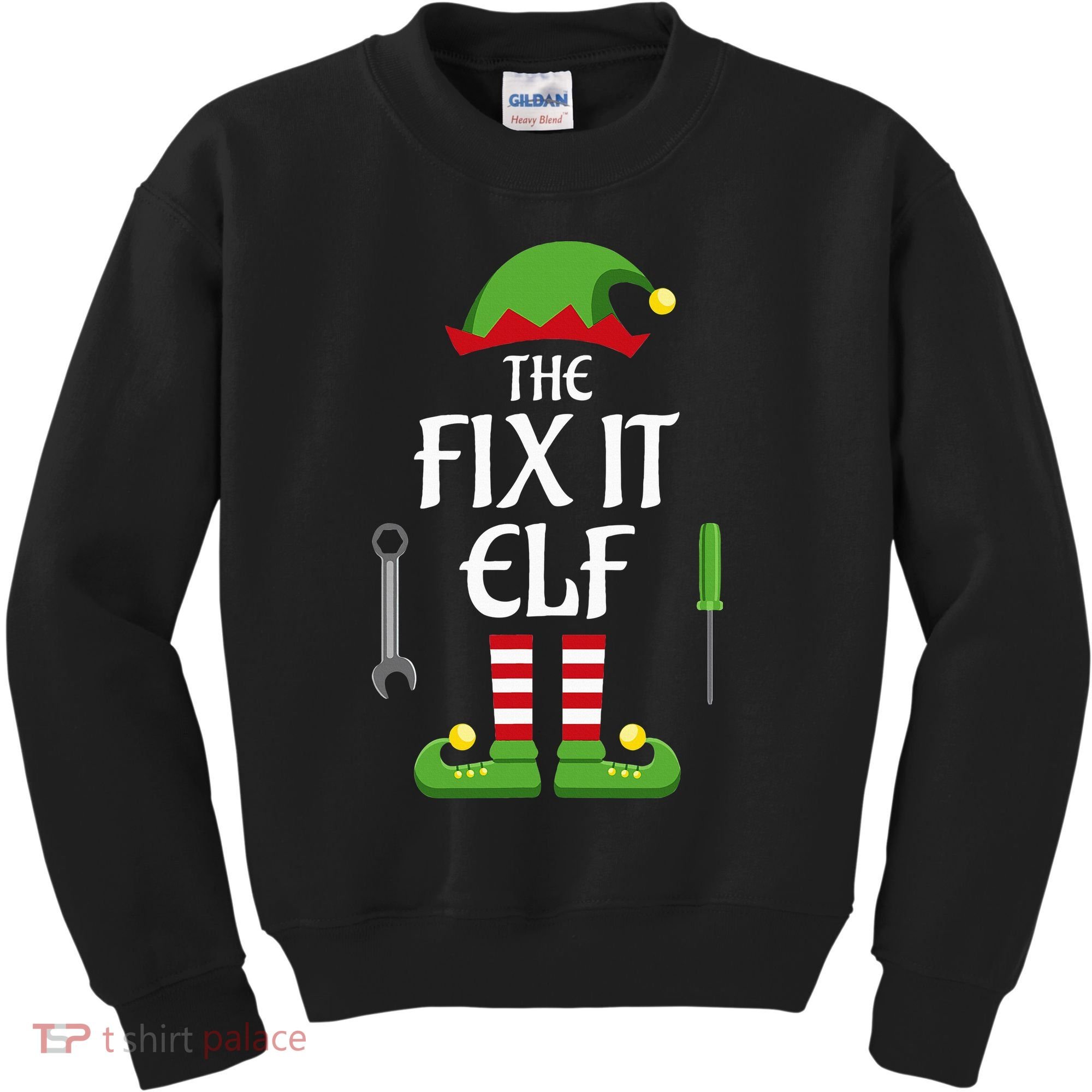Fix It Elf Family Matching Group Christmas Kids Sweatshirt