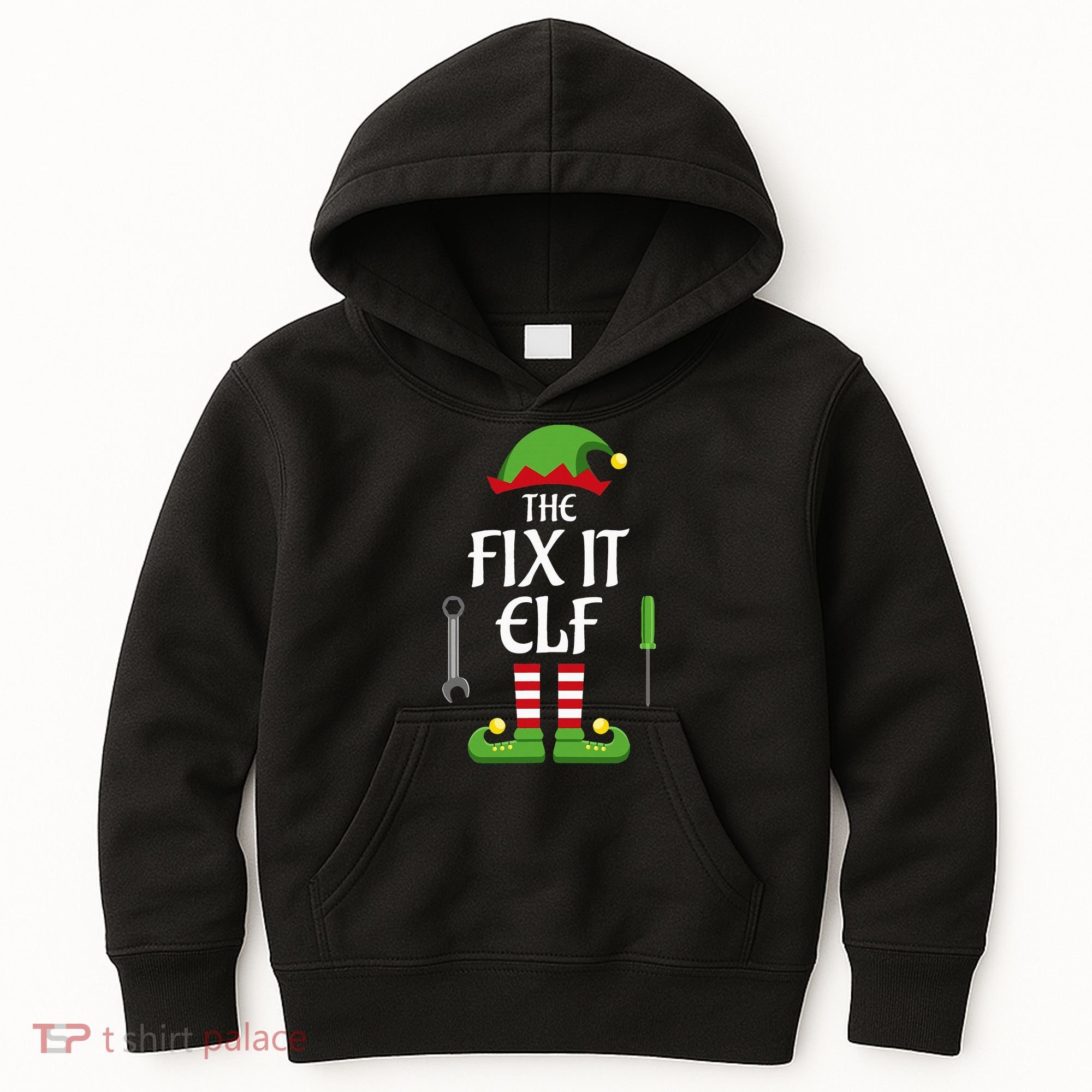 Fix It Elf Family Matching Group Christmas Kids Hoodie