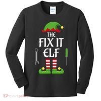 Fix It Elf Family Matching Group Christmas Kids Long Sleeve Shirt thumb 0