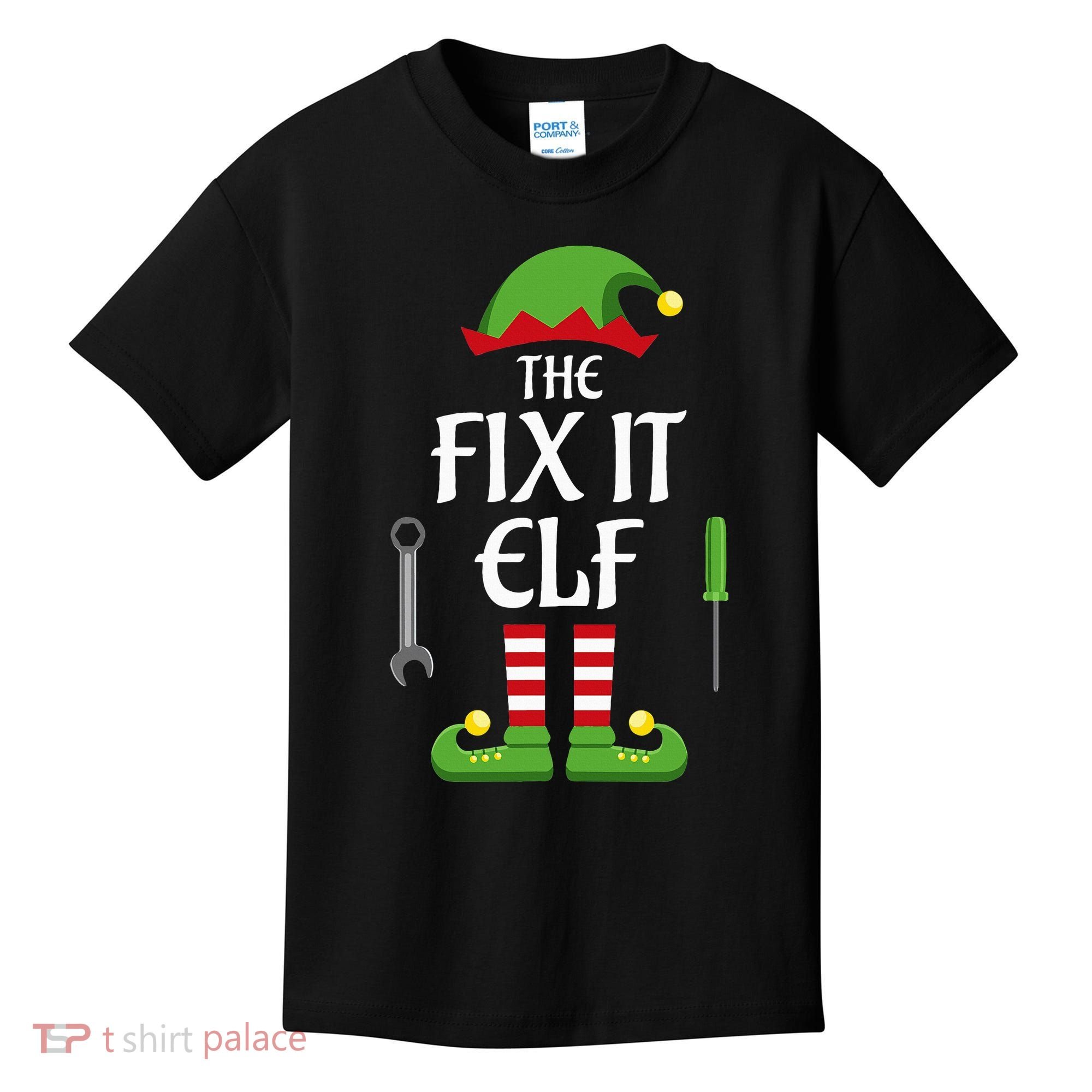 Fix It Elf Family Matching Group Christmas Kids T-Shirt