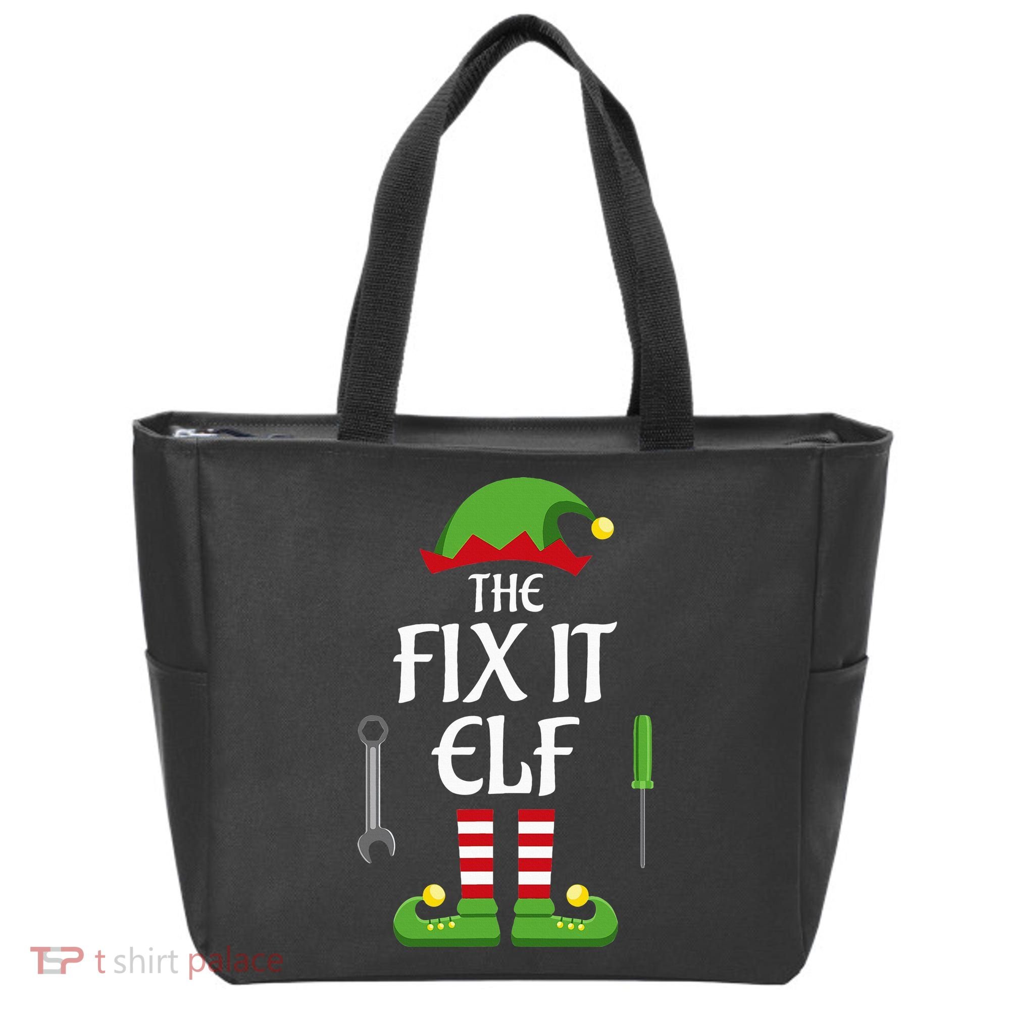 Fix It Elf Family Matching Group Christmas Tote Bag
