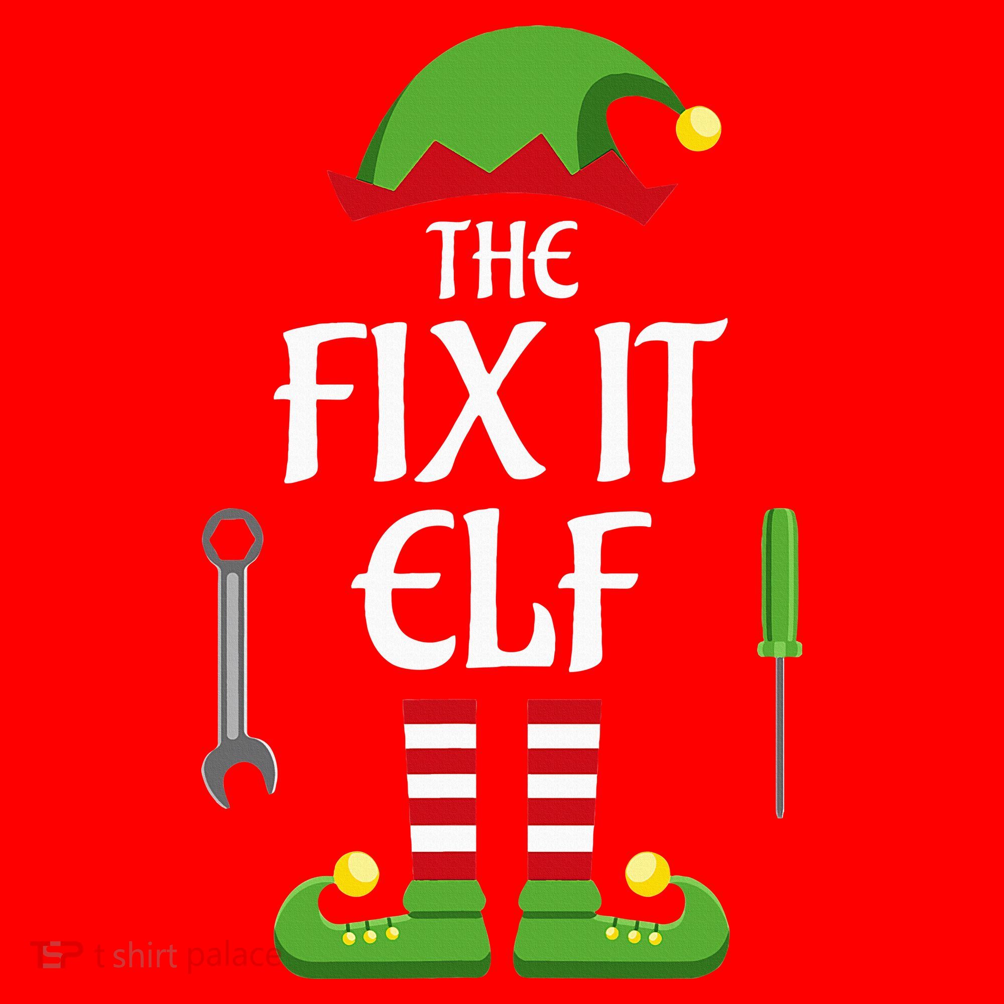 Fix It Elf Family Matching Group Christmas Santa Hat