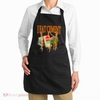 Funny I Eat Cement Cursed Cat Oddly Specific Dank Meme Apron thumb 2