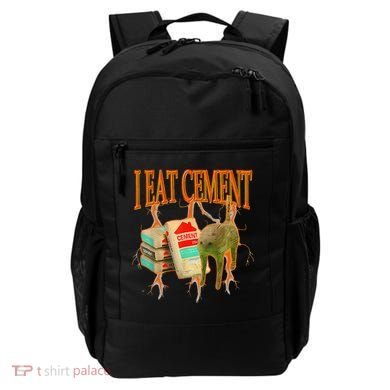Funny I Eat Cement Cursed Cat Oddly Specific Dank Meme Backpack