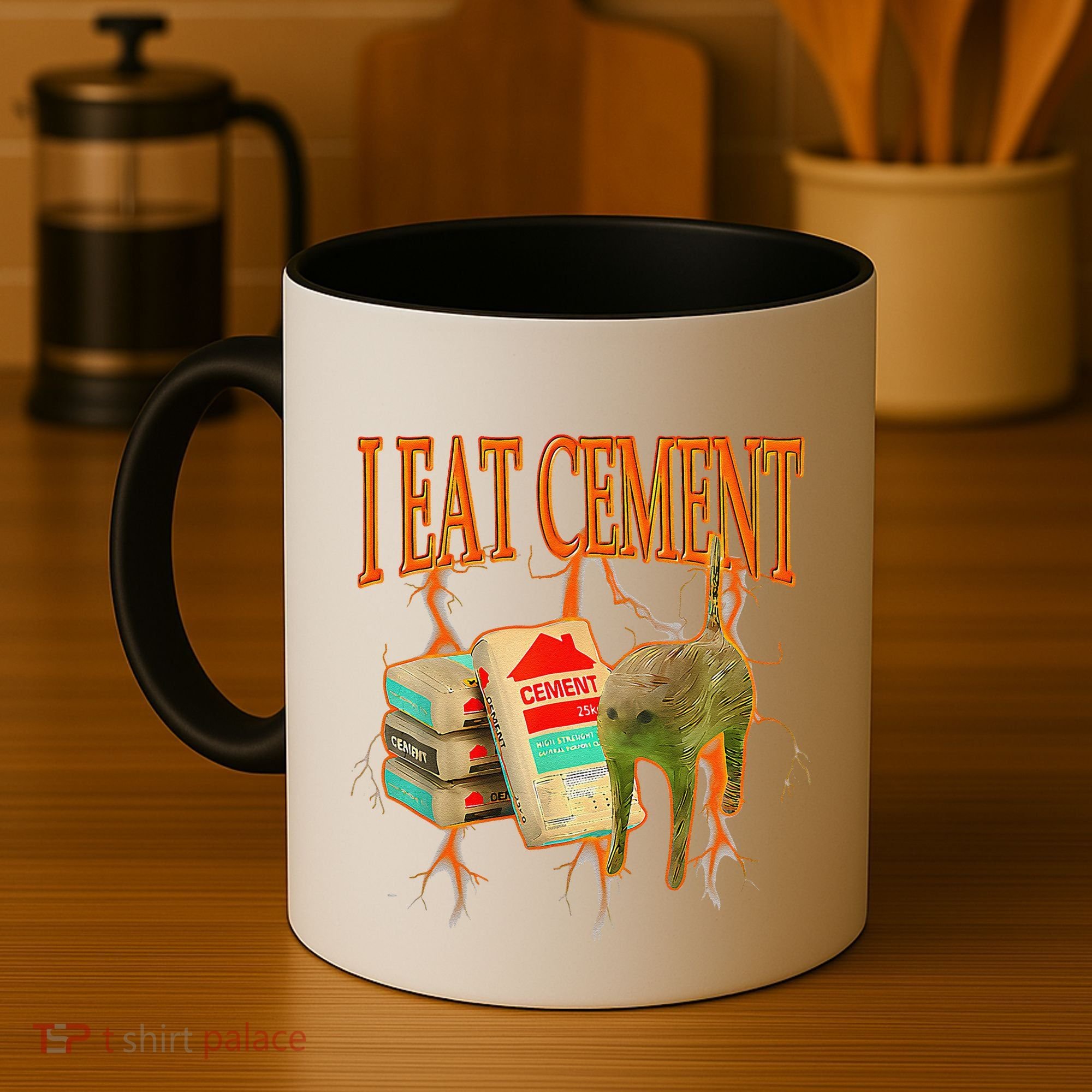 Funny I Eat Cement Cursed Cat Oddly Specific Dank Meme Coffee Mug