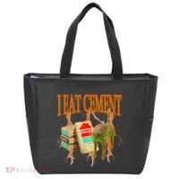 Funny I Eat Cement Cursed Cat Oddly Specific Dank Meme Tote Bag thumb 0