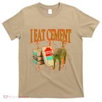 Funny I Eat Cement Cursed Cat Oddly Specific Dank Meme T-Shirt thumb 0