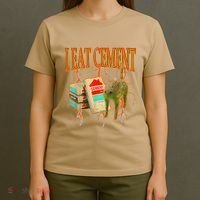 Funny I Eat Cement Cursed Cat Oddly Specific Dank Meme T-Shirt thumb 4