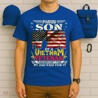 Freedom Isn't Freegreat Giftproud Son Of A Vietnam Veteran Dad Gift T-Shirt thumb 6