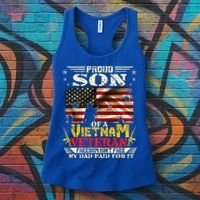 Freedom Isn't Freegreat Giftproud Son Of A Vietnam Veteran Dad Gift Women's Tank Top thumb 3