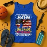 Freedom Isn't Freegreat Giftproud Son Of A Vietnam Veteran Dad Gift Tank Top thumb 4