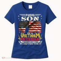 Freedom Isn't Freegreat Giftproud Son Of A Vietnam Veteran Dad Gift Women's T-Shirt thumb 0