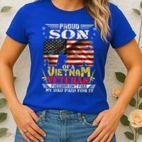 Freedom Isn't Freegreat Giftproud Son Of A Vietnam Veteran Dad Gift Women's T-Shirt thumb 2