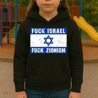 Fuck Israel Fuck Zionism Kids Hoodie thumb 3
