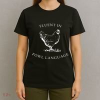 Fluent In Fowl Language Funny Chicken Lovers Father’S Day T-Shirt thumb 4